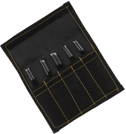 CIMAXIC 10stücke Hartstahl Stein Schnitzwerkzeug Set Mit Schwarz Gravierwerkzeugsatz Für Steinbildhauer Werkzeug Und Handwerkzeuge