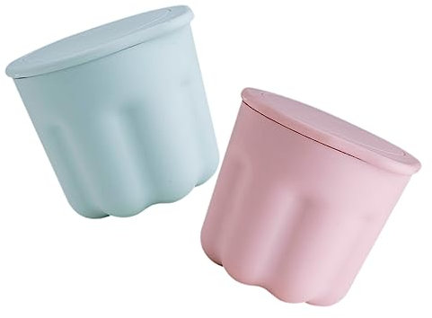 PACKOVE 2sets Makeup Brush Cleaner Silicone Brush Cleaning Bowl Easy to Clean Beauty Tool Cleaner Kit