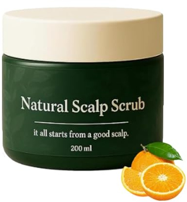 Lissima Natural Scalp Scrub, Deep Cleansing & Nourishing Exfoliating, Effectively Removes Flakes, Moisturizing and Comfortable, Gentle Botanical Formula for All Hair Types (1PC)