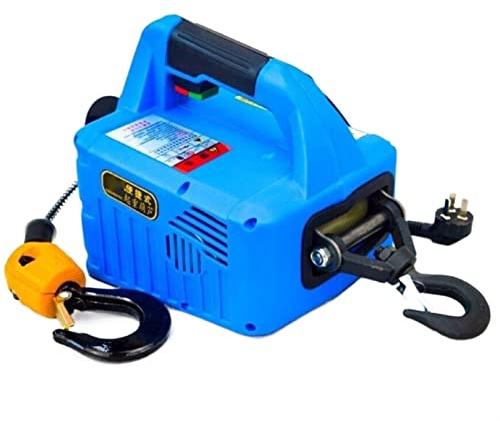 CCKUYT Polipasto eléctrico portátil de 500 kg con cabrestante y Cable de Acero.