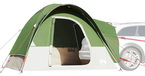 Tienda de Campaña para Coche, Material Poliéster 185T con PU Impermeable, Diseño con Conexión Eléctrica y Doble Techo, Tienda Campaña Montaje Rapido,Familiar y Festivales, Color Verde, 300x300x230 cm