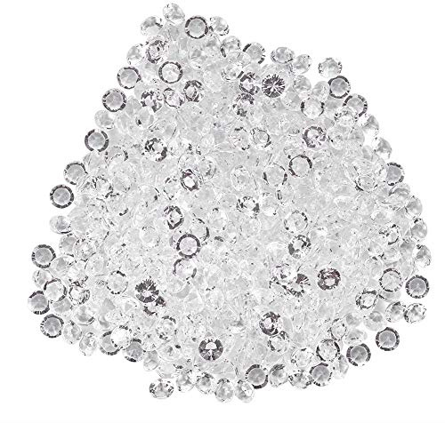 Aramox Perle Acriliche, Piccoli Accessori Artigianali Trasparenti Rotondi, 8mm 1000pcs, 6 Mm 2000pcs, Eleganti Perle di Arredamento per Matrimoni (2)