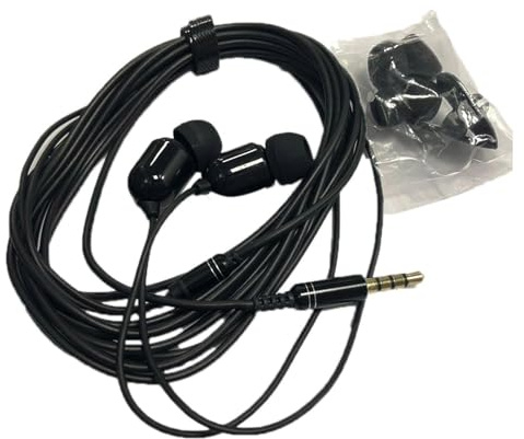 Extra Lange Ohrhörer - 3 -Meter -Geräusch -Stündungskopfhörer mit Kabel und | In-Ear-Kabel-Kopfhörer für Audioausgabegeräte, Computer, Telefon zum Singen, Sagen