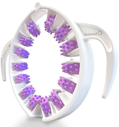 TESMED Cellulite Smooth Anti-Cellulite Massager med patenterade rullar – Dränerings- och slankningseffekt för apelsinskal och tunga ben – Tillverkad i Italien