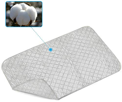 YUPPIE TONE Bügelmatte für Tisch Silber Faltbare tragbare XXL,60 * 120 cm