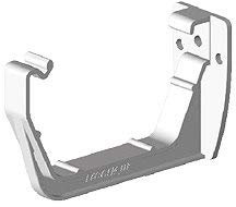 Pack of 3 x FreeFlow FRS609W 114mm Square Gutter Fascia Bracket White