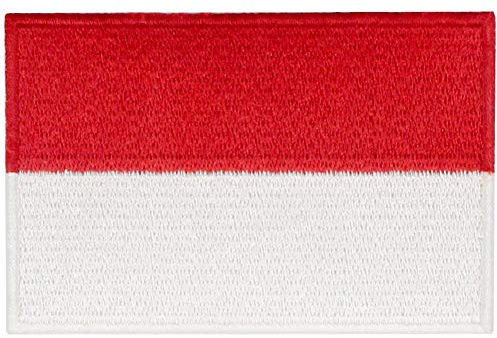 Indonesien Flagge National Bestickter Aufnäher zum Aufbügeln/Annähen