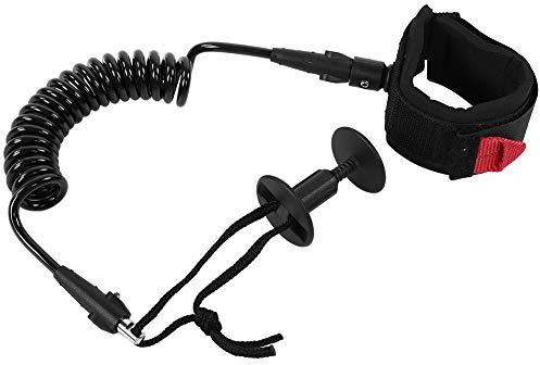 Nikou Bodyboard Surfing Coil Verstellbare 5,5 mm Handgelenkleine Komfortables Board Surfing Zubehör für verschiedene Handgelenkanker(Schwarz)
