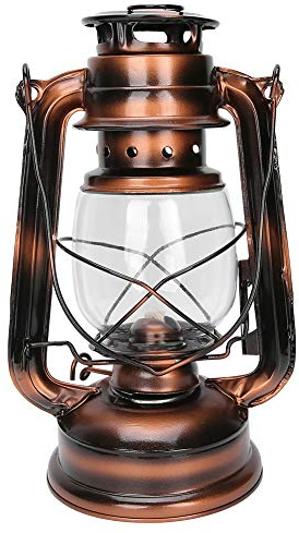 Dpofirs Petroleumlampe Notfall Große Kapazität Lange Beleuchtungszeit Bronze Ornament Geeignet für Notfälle wie Stromausfälle