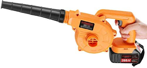 lkpqdwqz Blowers Mini Cordless Leaf Vacuum And Shredder with 1L Collection Bag 10:1 Mulching Ration with Lithium-ion Battery for House Garden Garage Auto (2*battery)