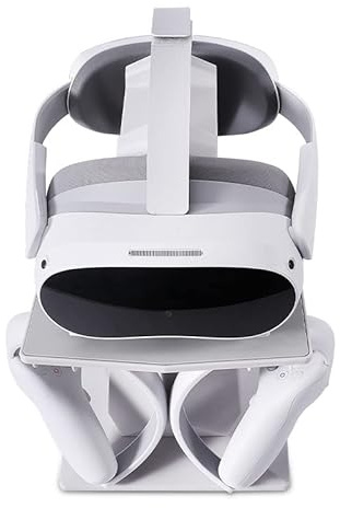 VR Stander para Pico NEO3/HTC Vive Focus3, soporte de almacenamiento de pared, soporte para pared, auriculares VR Gamepad Controller Travel(Pico NEO3/HTC Vive Focus3, negro) GS007