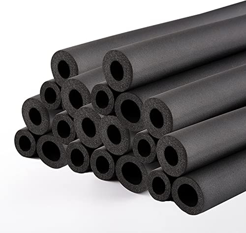Rohrisolierung heizungsrohr,schaumstoffschlauch 6mm13mm16mm20mm25mm32mm43mm50mm63mm76mm90mm110mm Innendurchmesser,isolierung Heizungsrohre,Wasserleitung,Schwarz,1 Stück ( Size : 76mm x20mm x1.8m )