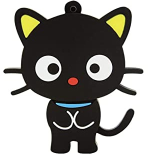 Tynerza Novelty and Cute Cat Shape 128GB USB 2.0 Flash Drive Pen Drive Memory Stick Storage Cool Thumb Drive U Disk Gift (Black)
