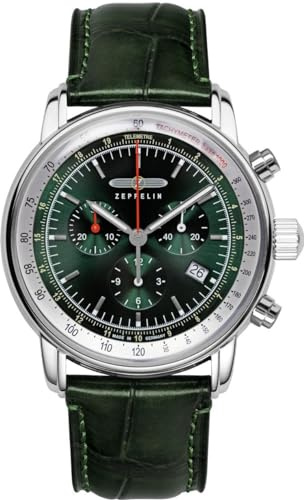 Zeppelin Herrenuhr LZ 14 Marine Chronograph Grün 8888-4