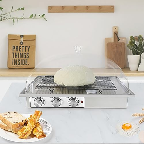 JOSBY Étuve de pâte, Machine de Fermentation du Pain avec Chauffage, kit d'outils de Fabrication de Pain réutilisables, Temps, température et humidité réglables, pour la Cuisson, la Fermentation
