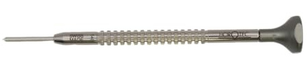 Horotec MSA01.214 - Urmakarskruvmejsel, kropp och veke i rostfritt stål, aluminiumhuvud med kullager - tillverkad i Schweiz (1,40 mm)