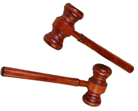 2 mazos de madera roja para juez, martillos de madera para juez, accesorios de disfraz de juez para abogado, 1.25 x 2.65 x 6.85 pulgadas, accesorios de escritorio y organizadores de espacio de trabajo