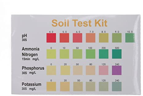 Kit D'analyse De Sol Pour le Jardinage Agricole : Solution Liquide Pour PH, Azote, Phosphore Et Potassium