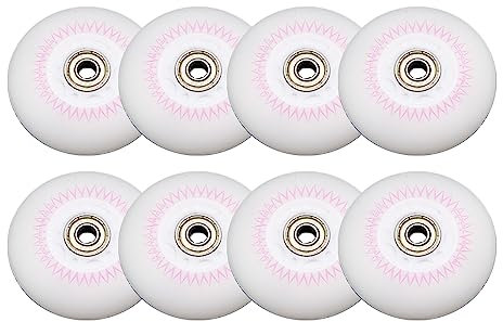 Skateboard-Räder, leuchtende Inline-Rollschuh-Räder für den Innenbereich mit Lagern, 90A-Roller, Rollschuh-Räder für den Innenbereich, Räder als Ersatz für Inlineskates (8er-Pack)