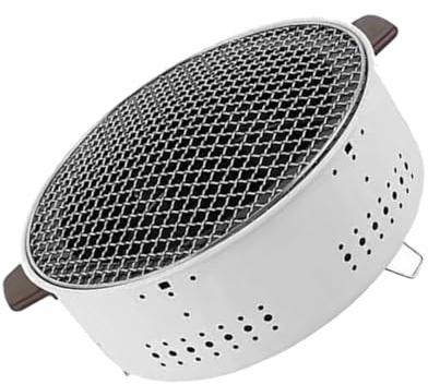 INOOMP Tragbarer Holzkohlegrill Für Outdoor-aktivitäten Faltbarer Campinggrill Mit Zubehör Hitzebeständig Für Garten Picknick Und Reisen