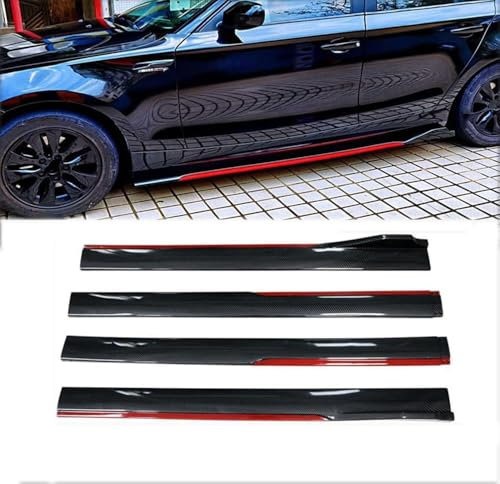 YJTYC Car Seitenschweller für BMW Z4 M1 M3 M4 M6 E85 E89 G29 F82 F83 F13 F06, Autos Seitenschweller Rocker Splitter Side Winglet Wing Diffusor Karosserie-Kit Außen Zubehör,A/Carbonfiberred