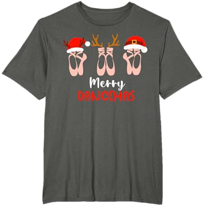 Merry Dancemas, Chaussures de ballet de Noël pour enseignantes de danse T-Shirt