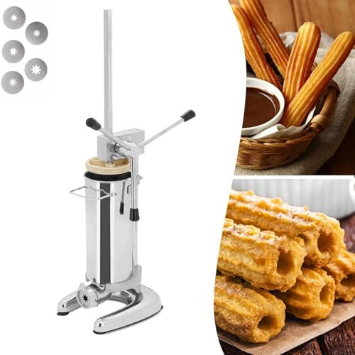 Churro Maker, macchina per biscotti spagnola professionale, riempitrice per marmellata di frutta latina, per panetterie di ristoranti aziendali a casa,2L