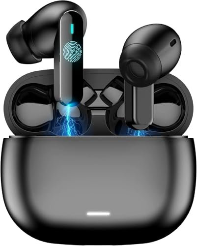 Écouteurs sans Fil,Écouteurs bluetooth sans fil,Temps de Lecture de Cycle 30h TWS Casque avec boîtier de Charge et Microphone,écouteurs stéréo,Écouteurs Étanches Sportifs,oreillette bluetooth sans fil