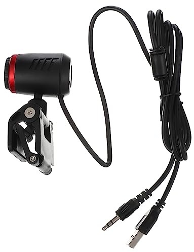 Angoily Webcam USB HD Messa a Fuoco Automatica, Rotazione 360° | Chip Dsp senza Driver, Microfono Integrato, Sensore Cmos 640x480, per Corso Online e Live-streaming