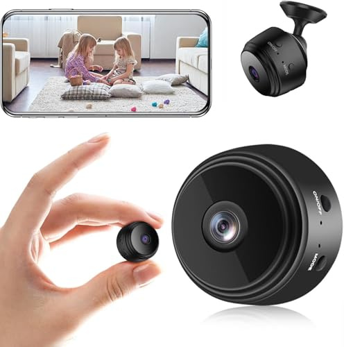 Générique Mini caméra Espion sans Fil,1080P Camera Surveillance WiFi exterieure/Interieur sans Fil Micro Caméra Espio,avec Détection de Mouvement et Vision Nocturne,Enregistrement vidéo à Distance