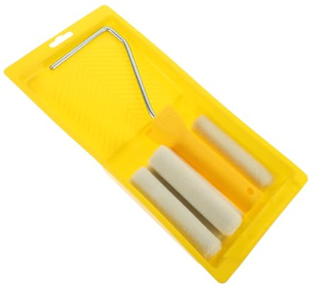 DIYEAH 1 Satz Malerrollen mit Halterung und Farbwanne Teiliges Farbroller Set für Wand und Schrankdekoration für Heimwerkerprojekte und Bauarbeiten