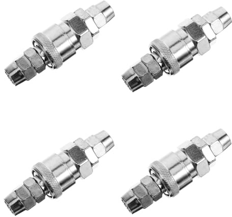 TEMPNAP 4pcs C Type Quick Connector Pneumatic Quick Coupling for Air Compressor Hoses Fittings Easy Attachment for Various Pneumatic Equipment