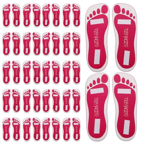 FOMIYES Protecteurs de Bronzage Jetables pour Semelles en Carton Adhésif Fort, Coussins Hygiéniques 25 Paires pour Outils de Bronzage en Salon les Vacances