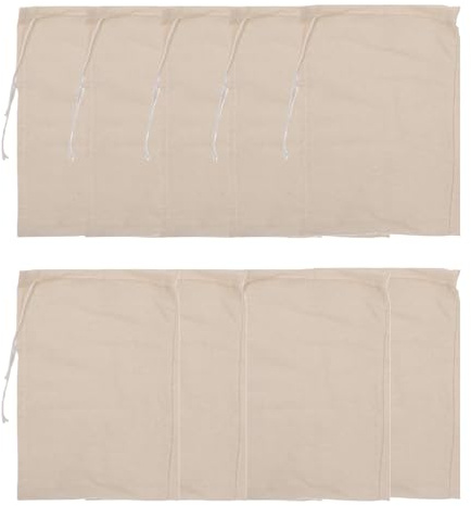 Tela reutilizable for queso con cordón ajustable, ideal for filtrar tofu, leche de soja, yogur, café y fermentar alimentos. También sirve como colador de cocina.(26X38cm)