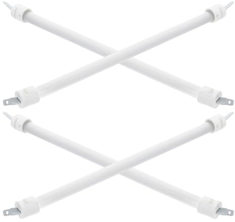 Sosoport Tube Chauffant en Quartz 27 Cm 4 Pièces pour Petit Chauffage Infrarouge, Élément Chauffant Électrique de Rechange pour Chauffage Extérieur, Chauffe-air Portable, Compatible