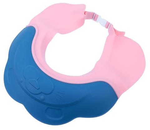 Kids Baby Shampoo Hat Waterproof Adjustable PP Blue for Bathing | Protects Eyes and Ears, Light in Weight, Comfortable Fit, Suitable for Baby and Kids Wash Time