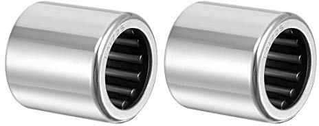 sourcing map TA1725 nålrullager öppen ände 17 mm hål 24 mm AD 25 mm bredd, 2-pack