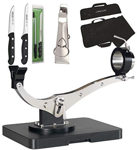 JAMONERO Elite Inoxidable Plus BASCULANTE Giratorio + Regalos