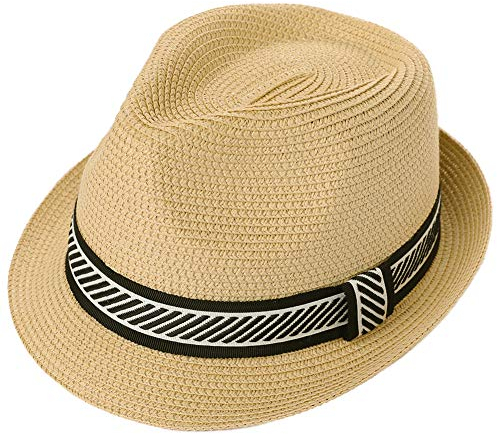 Comhats Stråhatt, Panamahatt, solhatt, fedora hatt, handgjord, män, 00774_beige, XL