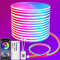 segrass 15m Neon Led strip，APP Steuerung,mit Fernbedienung, IP65 wasserdichte flexible Neon LED Streifen, 24V Rgb LED band Neon Seil Lampe, anwendbar auf Schlafzimmer, Raum und Außendekoration