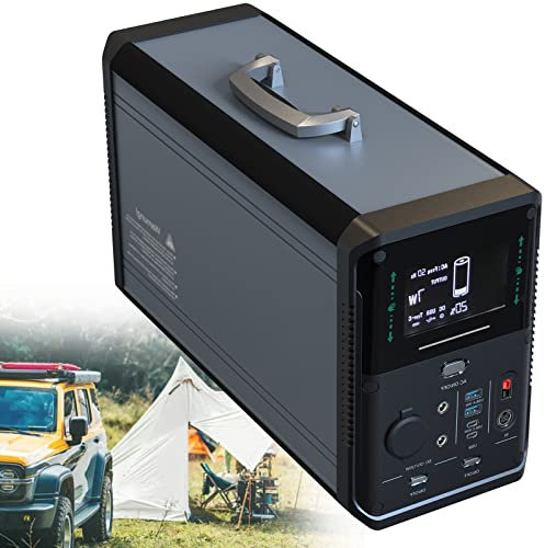 BONAD Generador De Bateria 1000/1500W,Bateria Lifepo4 1075/1380Wh,Completamente Cargada En 2.5 Horas,Generador De Emergencia para Camping,1000W