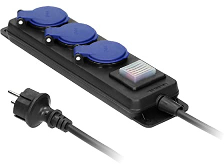 MIRATIC Utomhusuttag Vattentät med Strömbrytare IP44 Fransk Version av Produkten (5m)