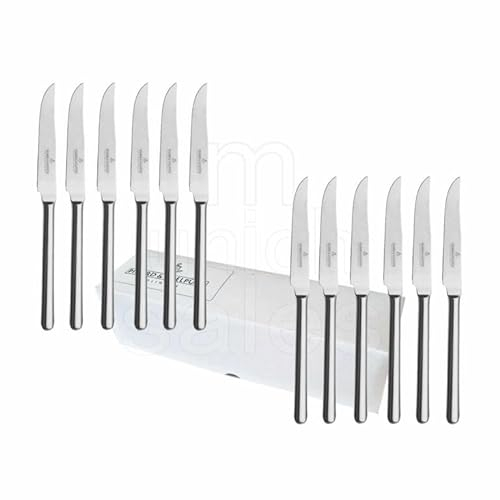 Picard & Wielpütz 12 Stck Steakmesser Stahlheft aus der Serie Ventura 6108 einzeln im weissen Faltkarton