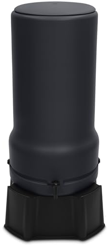 YourCasa Serbatoio dell'acqua piovana da 200 l [RainBell] con piedino, coperchio e rubinetto, in plastica, antigelo, per acqua piovana, da giardino, serbatoio dell'acqua piovana, serbatoio dell'acqua