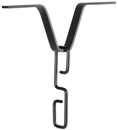 Dualoai Kit de Fixation de Gouttière à Chaîne de Pluie Haut de Gamme, Noir