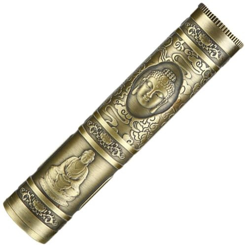Ericetion Räucherstäbchen, Leere Aufbewahrungsbox, Retro-Buddha-Metall-räucherstäbchen-etui, Relief-Drachen-räucherstäbchen-Box, Räucherstäbchenhalter Für Zuhause