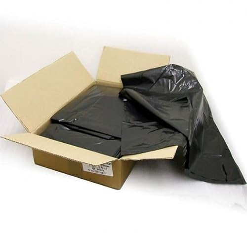 HOMEWISE 200 Heavy Duty Bin Bags | Bin Liners Heavy Duty Bin Bags 100L 23μm | Extra Strong Black Refuse Sacks for Rubbish Eco-Friendly Recycled Material | Large Bin Liners for Home, Office, Restaurant