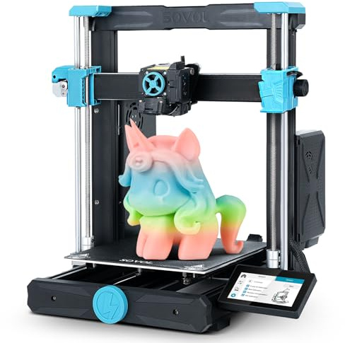 Sovol SV06 ACE 3D-Drucker Open Source, 600 mm/s max. Hochgeschwindigkeit, vollautomatische Nivellierung, mit Kamera, Planeten-Doppelgetriebe-Direktantrieb, Druckgröße 8,66 x 8,66 x 9,84 Zoll
