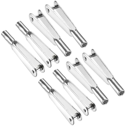 QUARKZMAN 8 Stück Metall-Clevis-Schnellverbindung M2 Gewinde Stahl-Clevis Selbstsichernder Clip Befestigungsbügel für RC-Flugzeug Auto Hubschrauber Modell Ersatzteile, 2mm x 25mm