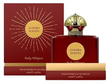 Ruby Whispers Eau De Parfum 100 ml Inspired By B.accarat R.ouge 540 Long Lasting Luxury Perfume for Women Amber Woody Floral Fragrance Gift Perfume for Her By Laurelle London